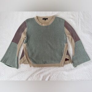Strut & Bolt color block ribbed sweater women’s medium M